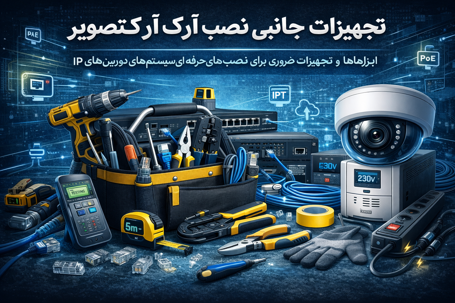 تجهیزات جانبی نصب دوربین IP